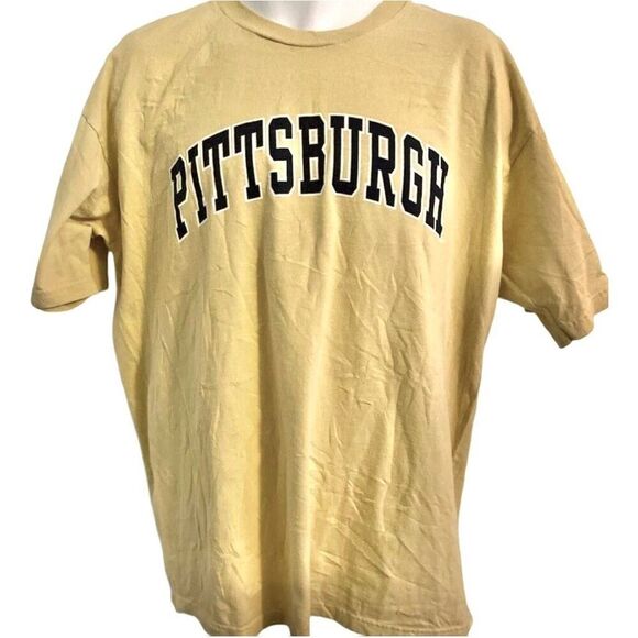 XXL Jansport Yellow Pittsburgh T-Shirt #PittsburghPride - Picture 1 of 5